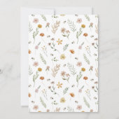 Invitation Le fleur sauvage Est Sur Le Chemin Du Baby shower  (Dos)