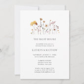 Invitation Le Fleur sauvage Whimsical Boho Mariage La Nuit Av (Devant)