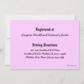 Invitation Le Flux Final Rose De La Tête De Redhead Devant Le (Dos)