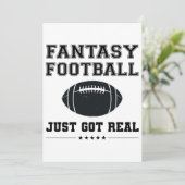 Invitation Le Football D'Imaginaire Est Réel (Debout devant)