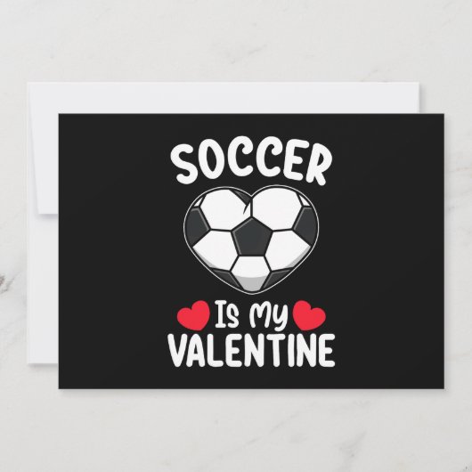 Invitation Le Football Est Mon Sport De Saint Valentin (Devant)