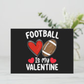 Invitation Le Football Est Mon Sport De Saint Valentin (Debout devant)