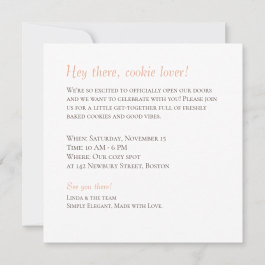 Invitation Le Foyer de la Moisson (Dos)