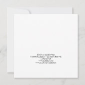 Invitation Le Fruit Et La Vierge (Carré) (Dos)