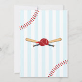 Invitation Le garçon de 1er anniversaire du baseball (Dos)