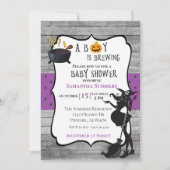 Invitation Le garçon d'Halloween brasse un Baby shower de sor (Devant)