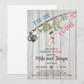 Invitation Le genre Baits ou Bows révèle l'invitation. (Devant / Derrière)