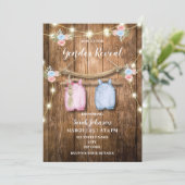 Invitation Le genre boho rustique révèle la fête (Debout devant)