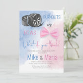 Invitation Le genre Burnouts ou Bows révèle l'invitation de l (Debout devant)