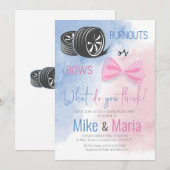 Invitation Le genre Burnouts ou Bows révèle l'invitation de l (Devant / Derrière)