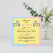 Invitation Le genre chez les bébés révèle ce qu'il va faire ? (Debout devant)