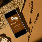 Invitation Le genre citrouille révèle le baby shower de fleur