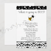 Invitation Le genre d'abeille indiquent l'invitation (Devant / Derrière)