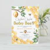 Invitation Le genre d'abeilles révèle l'invitation (Debout devant)