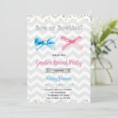 Invitation Le genre d'arc ou de bowties indiquent (Debout devant)