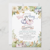 Invitation Le genre d'automne de citrouille de chute (Devant)