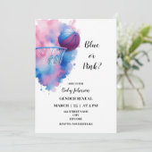 Invitation Le genre de basket révèle l'invitation (Debout devant)