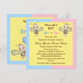 Invitation Le genre de bébé indiquent ce qui il ABEILLE ? (Devant / Derrière)