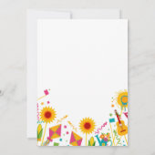 Invitation Le genre de bébé indiquent l'invitation mexicaine (Dos)