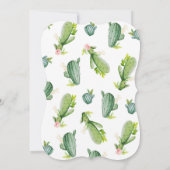 Invitation Le genre de cactus indiquent la partie que le bébé (Dos)