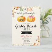 Invitation Le genre de citrouille de chute indiquent (Debout devant)