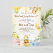 Invitation Le genre de l'abeille révèle l'invitation, l'abeil (Debout devant)