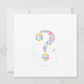 Invitation Le genre de point d'interrogation indiquent (Dos)