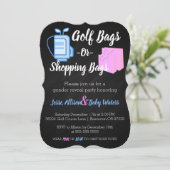 Invitation Le genre de sacs de golf ou de sacs à provisions (Debout devant)