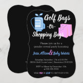 Invitation Le genre de sacs de golf ou de sacs à provisions (Devant / Derrière)