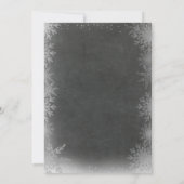 Invitation Le genre de tableau de flocons de neige indiquent (Dos)