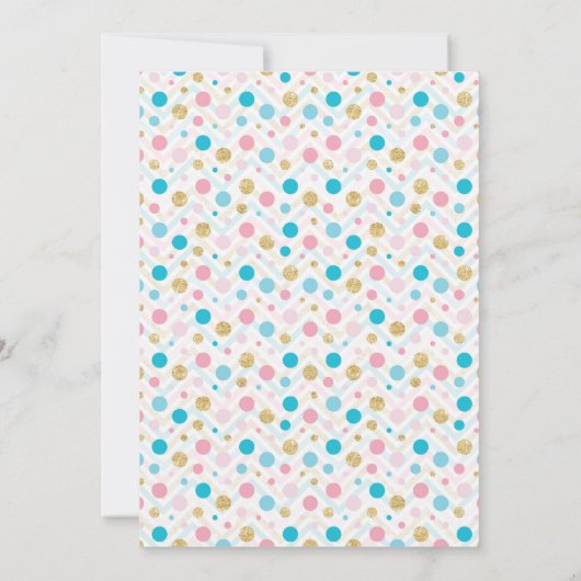 Invitation Le genre de touchdowns ou de tutus indiquent (Dos)