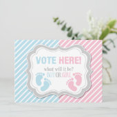 Invitation Le genre d'empreintes de pas indiquent le signe de (Debout devant)