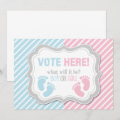 Invitation Le genre d'empreintes de pas indiquent le signe de (Devant / Derrière)