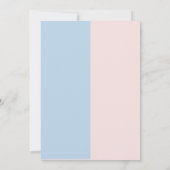 Invitation Le genre du bébé révèle des Bébés ou des Bows (Dos)