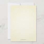 Invitation Le genre heureux de bébé de famille d'abeille (Dos)