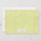 Invitation Le genre indiquent l'invitation de partie (Dos)