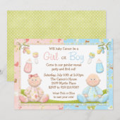 Invitation Le genre indiquent l'invitation de partie (Devant / Derrière)