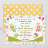 Invitation Le genre indiquent l'invitation de partie (Devant / Derrière)