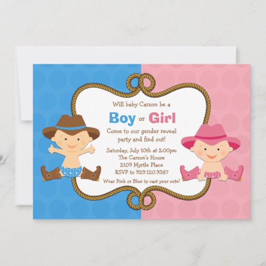 Invitation Le genre indiquent l'invitation de partie (Devant)