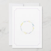 Invitation Le genre indiquent l'invitation floral rose de (Dos)