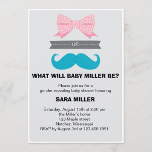 Invitation Le genre révèle des vaches ou des Baby showers d'é