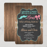Le genre révèle une moustache d'invitation ou des