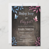 Invitation Le genre rustique révèle aquarelle florale (Devant)