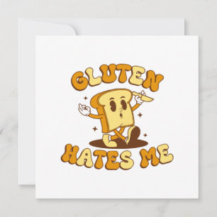 Invitation Le gluten me déteste