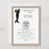 Invitation Le golf dans mon futur parti de retraite (Devant)