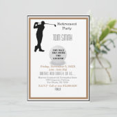 Invitation Le golf dans mon futur parti de retraite (Debout devant)