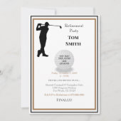 Invitation Le golf dans mon futur parti de retraite II (Devant)