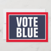 Invitation Le GOP est Infrastructure Faible Vote Bleu (Dos)