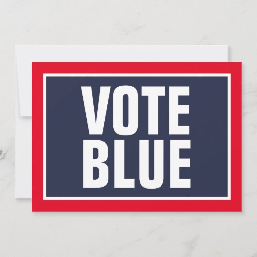 Invitation Le GOP est Infrastructure Faible Vote Bleu (Dos)