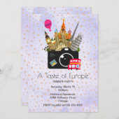 Invitation Le goût de l'Europe (Devant / Derrière)